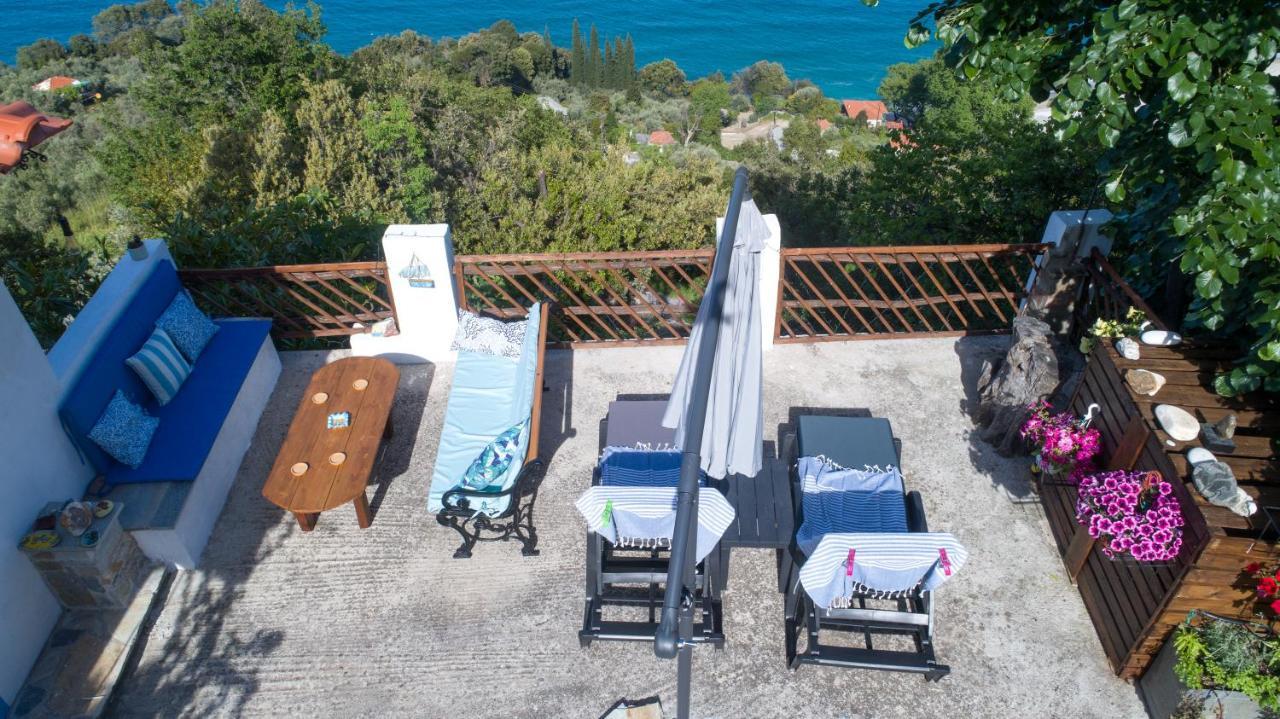 Balcony On The Rocks Villa Agioi Saranta Eksteriør bilde